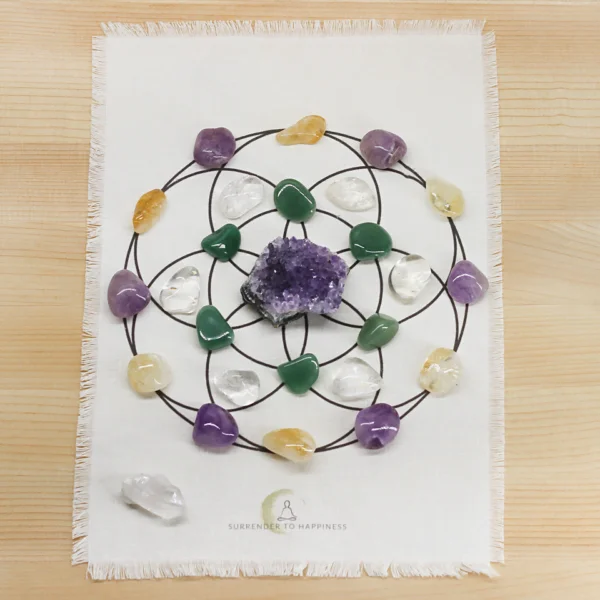 Good Fortune Crystal Grid Kit At Surrender To Happiness