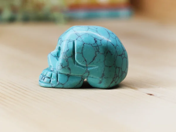Turquoise Skull Side View