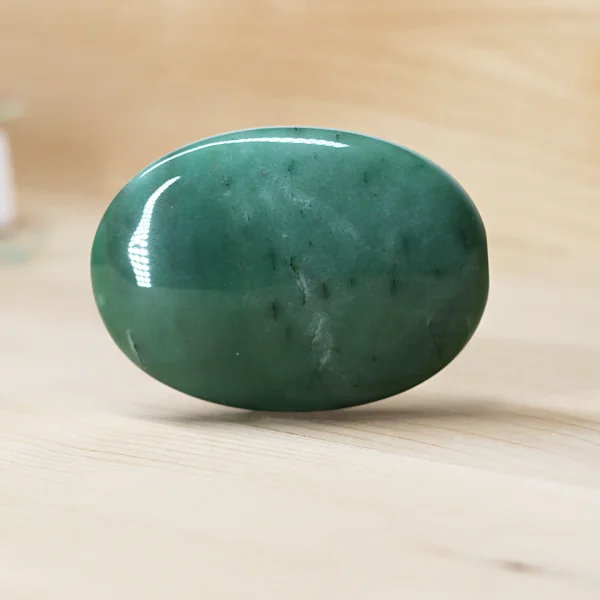 Green Aventurine Palm Stone At Surrender To Happiness