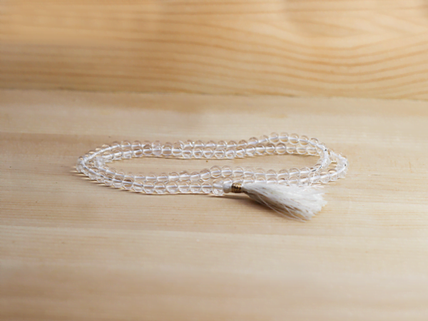 Clear Quartz Mala Necklace At Surrender To Happiness