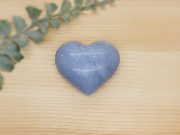 Angelite Heart At Surrender To Happiness